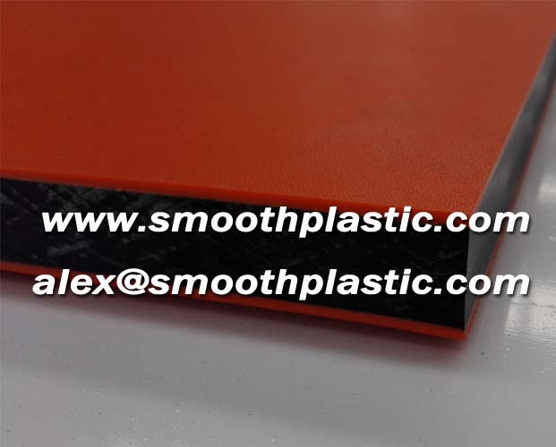 Orange/Black/Orange HDPE SHEET